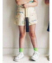 キッズ 表糸コットン100％で毛玉が出来にくい:ショートソックス19～21cm【カスタム刺繍対応】