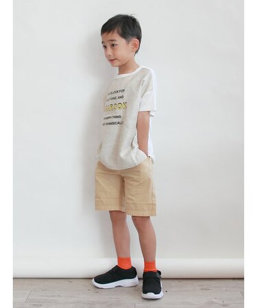 キッズ 表糸コットン100％で毛玉が出来にくい:ショートソックス19～21cm【カスタム刺繍対応】