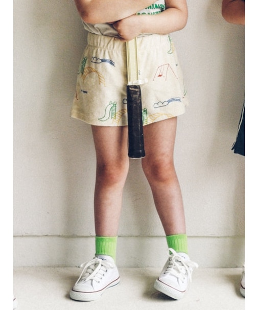 キッズ 表糸コットン100％で毛玉が出来にくい:ショートソックス16～18cm【カスタム刺繍対応】