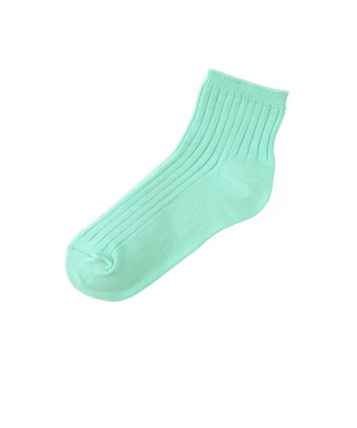 キッズ 表糸コットン100％で毛玉が出来にくい:ショートソックス16～18cm【カスタム刺繍対応】