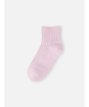 キッズ 表糸コットン100％で毛玉が出来にくい:ショートソックス16～18cm【カスタム刺繍対応】