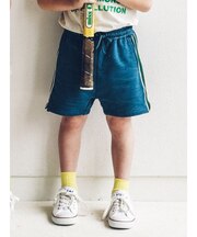 キッズ 表糸コットン100％で毛玉が出来にくい:ショートソックス16～18cm【カスタム刺繍対応】