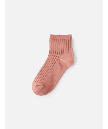 キッズ 表糸コットン100％で毛玉が出来にくい:ショートソックス16～18cm【カスタム刺繍対応】