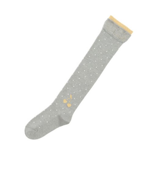 キッズ ピンドットラメチェリーオーバーニー16～18cm