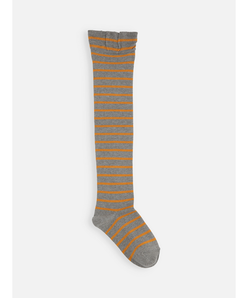 キッズ ピンボーダーオーバーニーソックス19～21cm