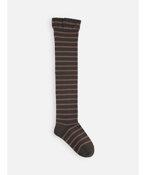 キッズ ピンボーダーオーバーニーソックス19～21cm