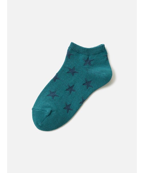 【キッズ】星柄リンクススニーカー丈ソックス / 19-21cm