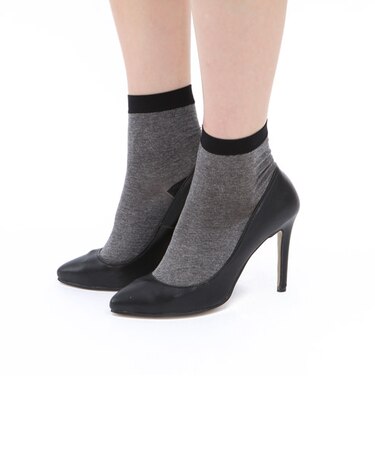 綿混ショートソックス