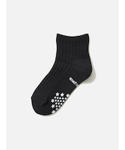 キッズ表糸コットン100%毛玉が出来にくい:ショートソックス滑り止め付13~15cmカスタム刺繍対応