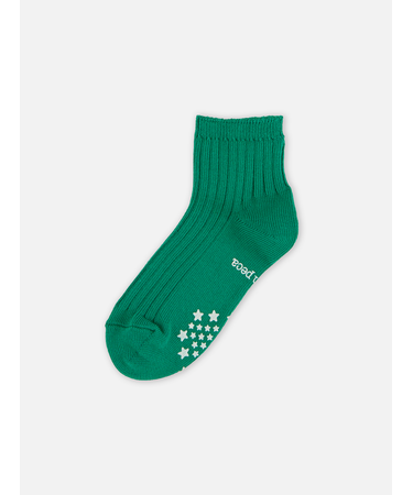 キッズ表糸コットン100％毛玉が出来にくい:ショートソックス滑り止め付13～15cmカスタム刺繍対応