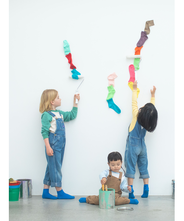 キッズ表糸コットン100％毛玉が出来にくい:ショートソックス滑り止め付13～15cmカスタム刺繍対応