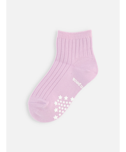 キッズ表糸コットン100％毛玉が出来にくい:ショートソックス滑り止め付13～15cmカスタム刺繍対応