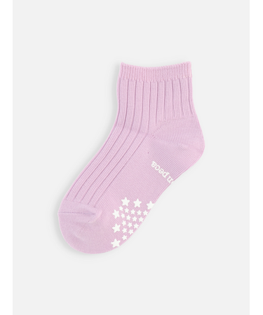 キッズ表糸コットン100％毛玉が出来にくい:ショートソックス滑り止め付13～15cmカスタム刺繍対応