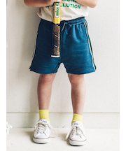 キッズ表糸コットン100％毛玉が出来にくい:ショートソックス滑り止め付13～15cmカスタム刺繍対応