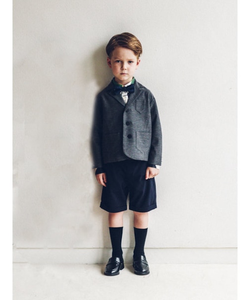 キッズ表糸コットン100％毛玉が出来にくい：リブハイクルーソックス16～18cm【カスタム刺繍対応】