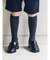 ジュニアサイズ コットンリブハイソックス22～24cm
