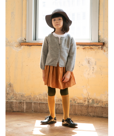 ジュニアサイズ コットンリブハイソックス22～24cm