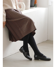 【温脚Labo】二重編みハイソックス