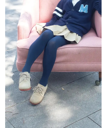 ジュニアサイズ 80デニールタイツ140～160cm【低身長さんにもおすすめ】