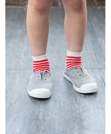 キッズ ボーダーショートソックス19～21cm