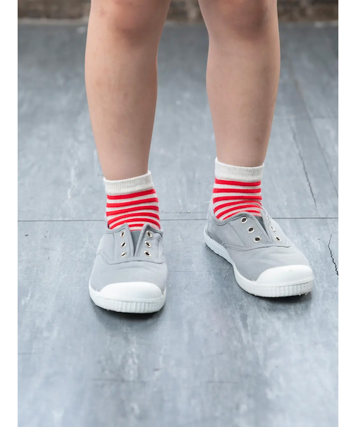 キッズ ボーダーショートソックス19～21cm