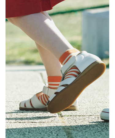 キッズ ボーダーショートソックス19～21cm