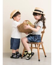 キッズ ボーダーショート丈ソックス16～18cm