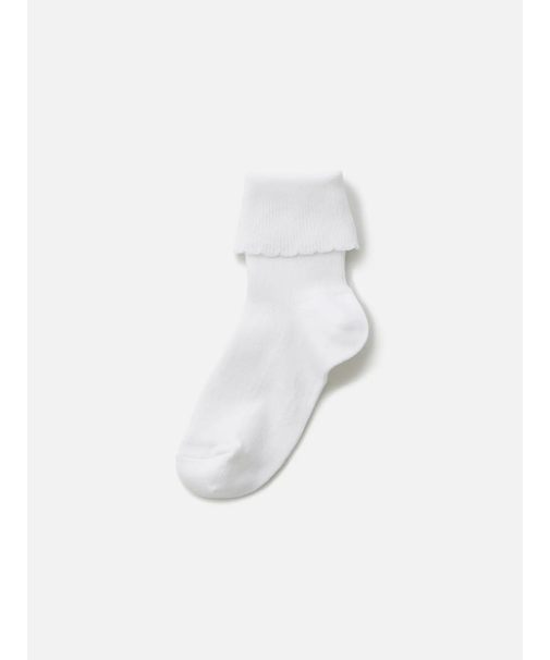 キッズ 綿折り返しピコフリルソックス16～18cm