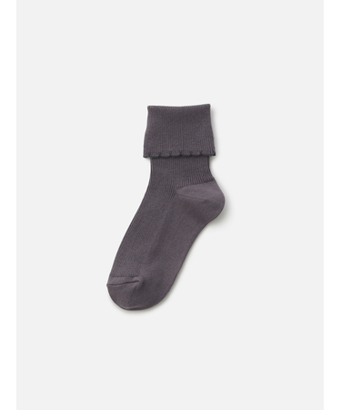 キッズ 綿折り返しピコフリルソックス16～18cm