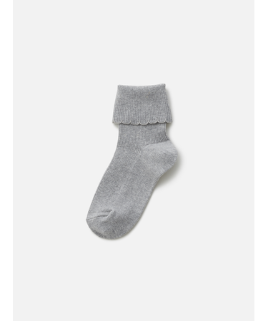 キッズ 綿折り返しピコフリルソックス16～18cm