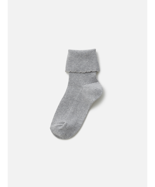 キッズ 綿折り返しピコフリルソックス16～18cm