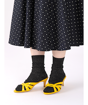 シャイニーラメリブソックス