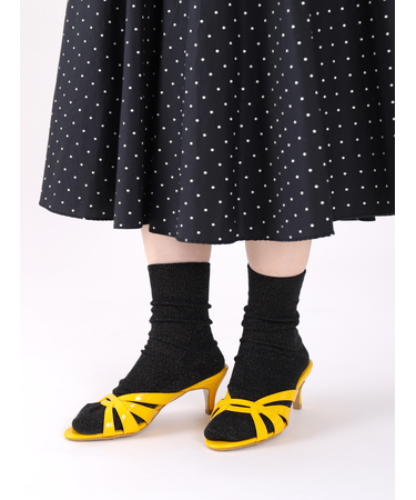 シャイニーラメリブソックス