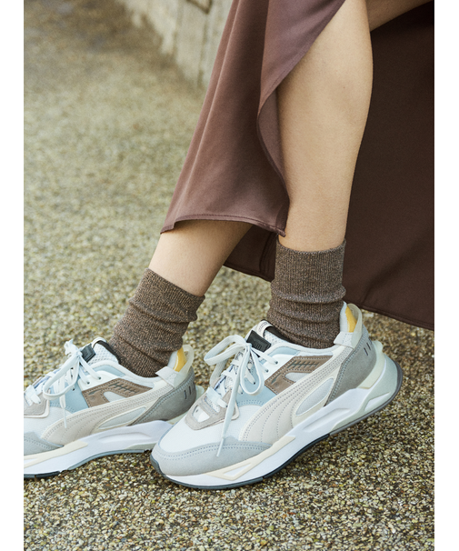 シャイニーラメリブソックス