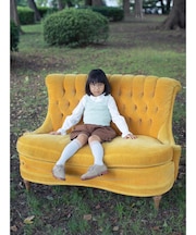 キッズ チュールドット柄ハイソックス16～18cm