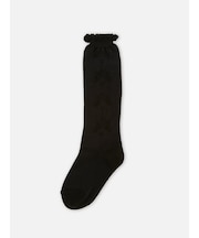 キッズ フロートリボン柄ハイソックス19～21cm