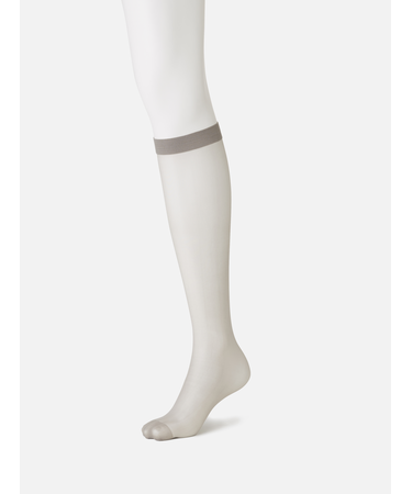 【伝線しにくい】なめらか引き締めハイソックス丈ストッキング