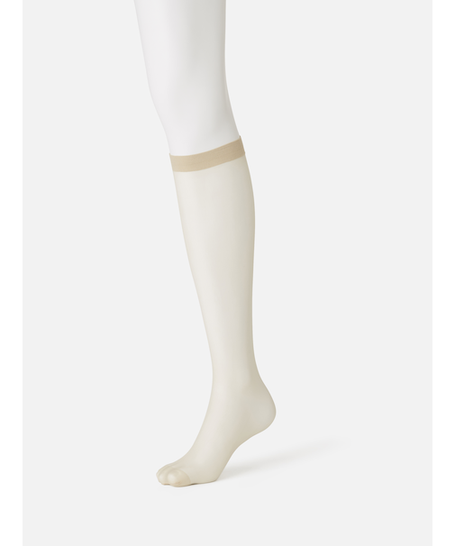 【伝線しにくい】なめらか引き締めハイソックス丈ストッキング