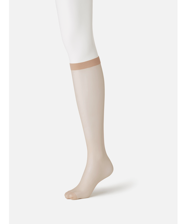 【伝線しにくい】なめらか引き締めハイソックス丈ストッキング