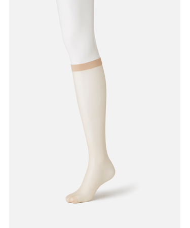 【伝線しにくい】なめらか引き締めハイソックス丈ストッキング