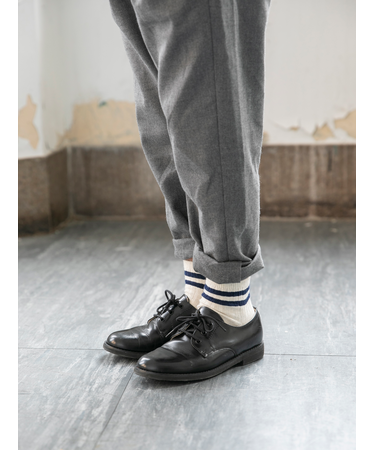 キッズ 綿リブ2本ラインショートソックス16～18cm