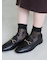 シアーワントーン花柄ショートソックス