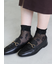 シアーワントーン花柄ショートソックス