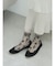 シアーワントーン花柄ショートソックス