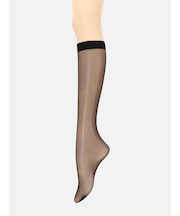 【伝線しにくい】美しい素肌感ハイソックス丈ストッキング
