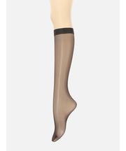 【伝線しにくい】美しい素肌感ハイソックス丈ストッキング