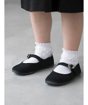 キッズ チュールドット柄ショートソックス16～18cm