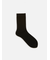 毛混無地ソックス
