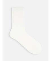 毛混無地ソックス