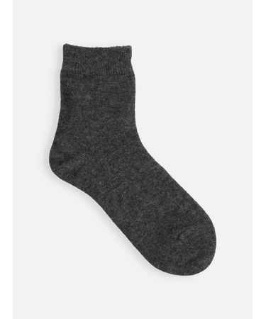 WOOL混アンゴラ無地ショートソックス